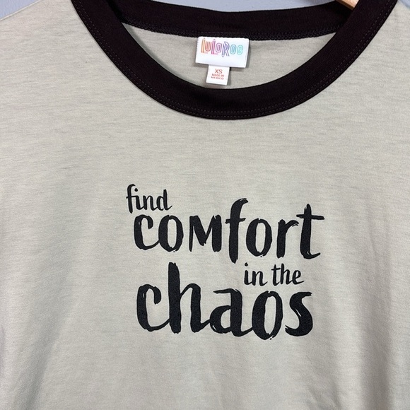 LuLaRoe Black and Gray Tee - Picture 2 of 4